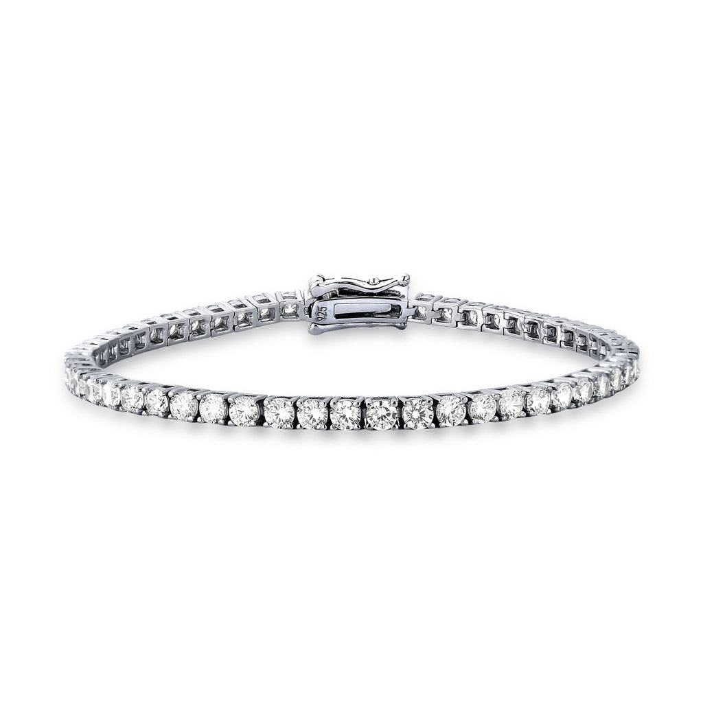 Riviera de Moissanites em Prata 925 com Ródio